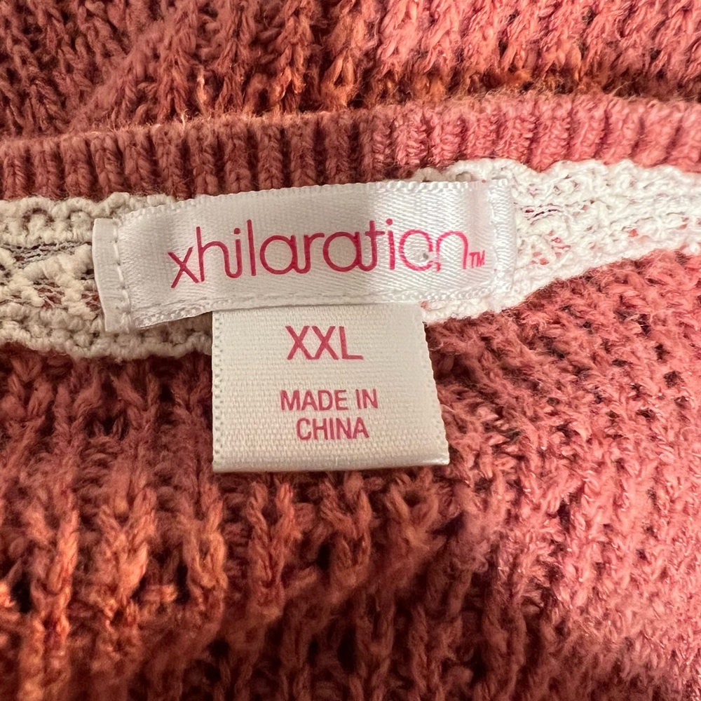 Xhilaration Coral Knit Top - Picture 7 of 7
